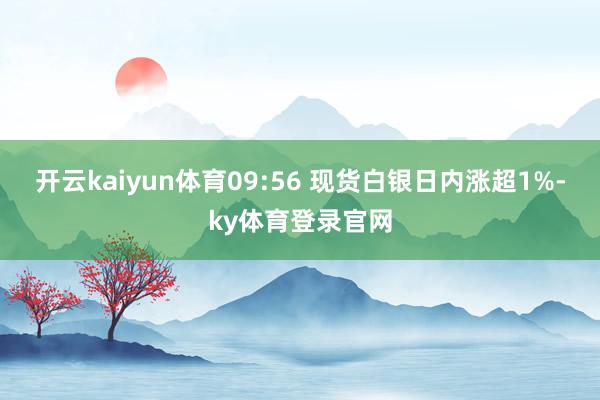 开云kaiyun体育09:56 现货白银日内涨超1%-ky体育登录官网